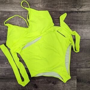 Holipick Wrap Cut Out One Piece Swimsuit Size XL